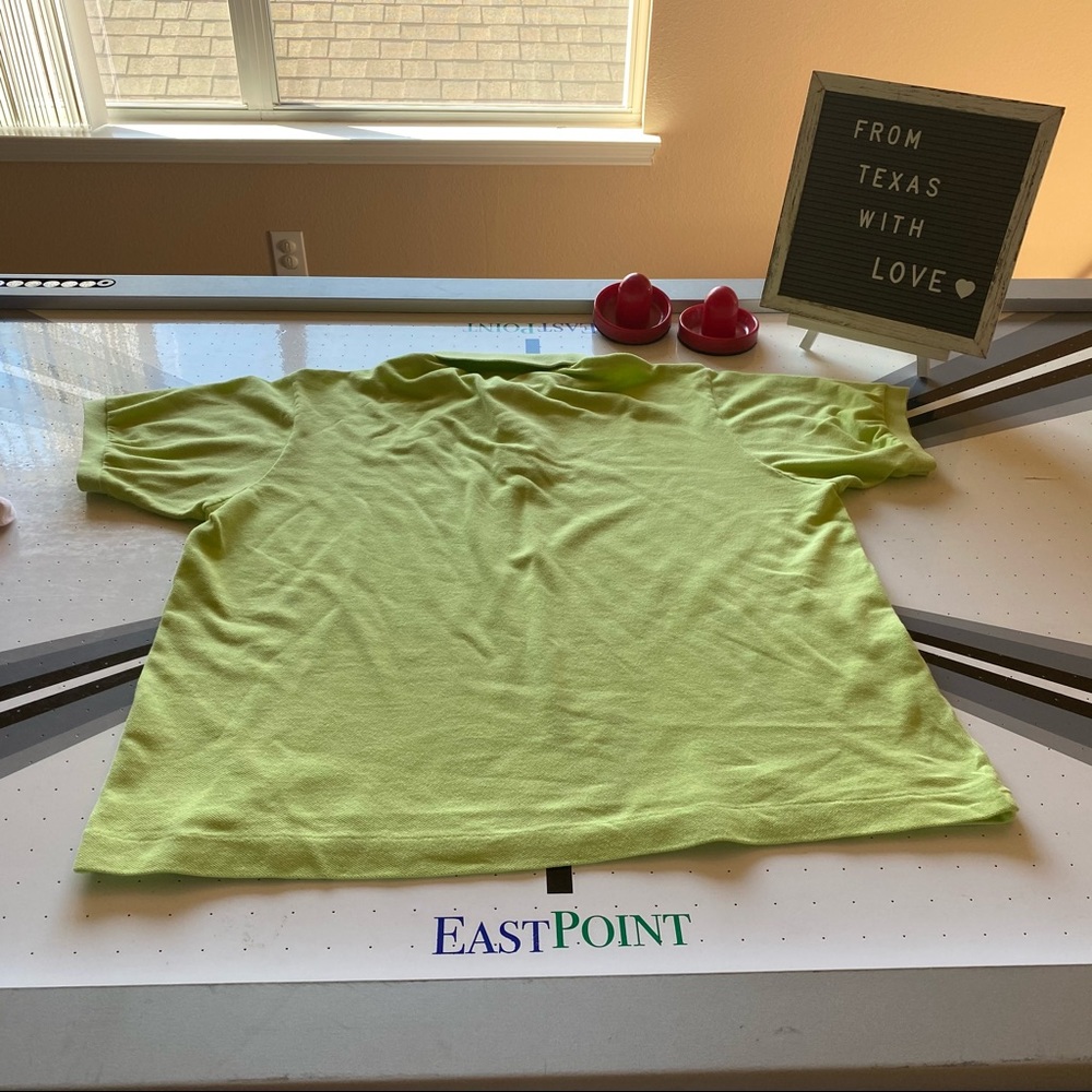 Men’s Lacoste Lime Green Polo Size 7 xlarge